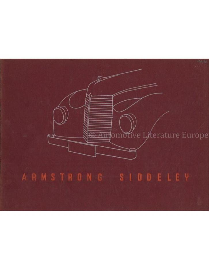 1946 ARMSTRONG SIDDELEY PROGRAMMA BROCHURE ENGELS, Boeken, Auto's | Folders en Tijdschriften