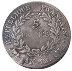 France. Consulat (1799-1804). 5 Francs An 12-M, Toulouse