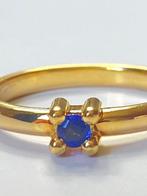 Zonder Minimumprijs - Ring - 18 karaat Geel goud Saffier, Handtassen en Accessoires, Ringen, Nieuw