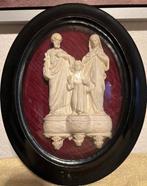 Antiek meerschaumreliëf - De Heilige Familie - 31 cm -