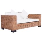 vidaXL Tuinbank 2-zits natuurlijk rattan, Tuin en Terras, Tuinsets en Loungesets, Verzenden, Nieuw