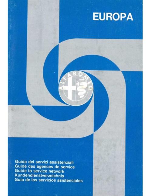 1980 ALFA ROMEO SERVICE HANDBOEK, Auto diversen, Handleidingen en Instructieboekjes