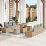 vidaXL Tuinbank Set 9 pcs Beige en Lichtgrijs 90 x 55 x 71, Tuin en Terras, Verzenden, Nieuw