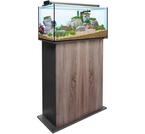 Aquatank 82x40x40cm aquarium + meubel walnut, Animaux & Accessoires, Poissons | Aquariums & Accessoires, Enlèvement ou Envoi