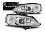 LED DRL koplampen Daylight Chrome geschikt voor Opel Astra G, Verzenden