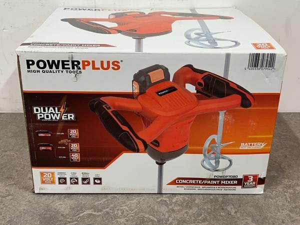 Veiling - Powerplus beton- en verfmenger Dual Power POWDP708, Doe-het-zelf en Bouw, Gereedschap | Overige machines