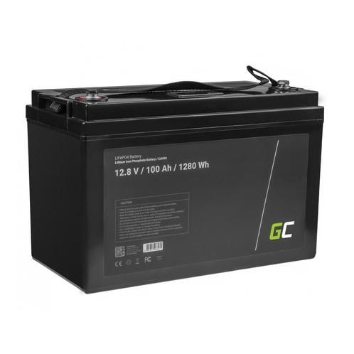 Green Cell LiFePO4 12.8V 100Ah 1280Wh accu voor zonnepane..., Doe-het-zelf en Bouw, Overige Doe-Het-Zelf en Bouw, Nieuw, Verzenden