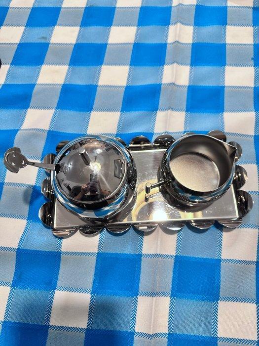 Alessi - Alessandro Mendini - Suiker en roomstel - inox -, Antiek en Kunst, Antiek | Meubels | Stoelen en Sofa's