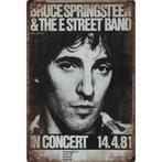 Wandbord- Bruce Springsteen And The E Street Band In Concert, Poster, Artwork of Schilderij