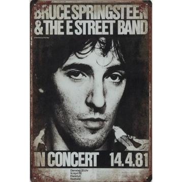 Wandbord- Bruce Springsteen And The E Street Band In Concert beschikbaar voor biedingen