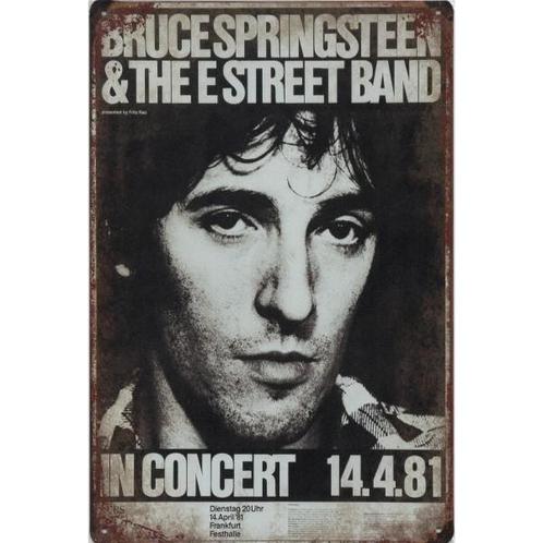 Wandbord- Bruce Springsteen And The E Street Band In Concert, Collections, Musique, Artistes & Célébrités