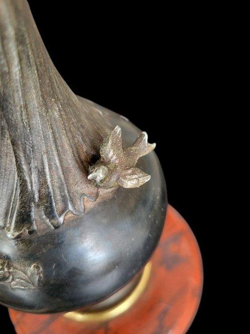 Auguste Moreau - Lamp - Koper, Marmer - Gesigneerde Art, Antiek en Kunst, Antiek | Overige Antiek