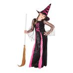 Halloween Heks Kostuum Kind Roze, Nieuw, Verzenden