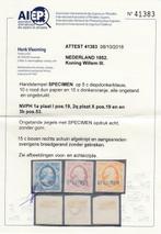 Nederland 1852 - Koning Willem III, met zeer zeldzame, Postzegels en Munten, Postzegels | Nederland, Gestempeld