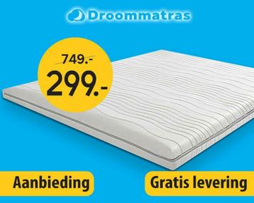 Koudschuim topdek matras 180x220 cm topper 9 cm dik, Verzenden, Matras