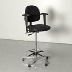 Score werkstoel, zwart, 2D armleggers, Doe-het-zelf en Bouw, Gebruikt, Ophalen of Verzenden