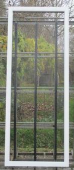 pvc raam, chassis , venster 98 x 252 wit / zwart ral 9005, Doe-het-zelf en Bouw, 75 tot 150 cm, Kunststof, Raamkozijn, Nieuw