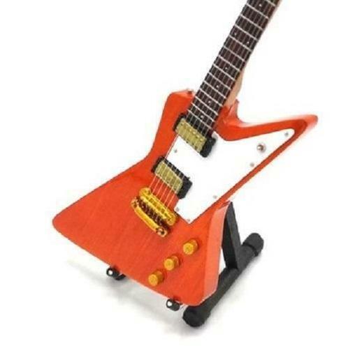 Miniatuur Gibson Explorer gitaar met gratis standaard, Collections, Cinéma & Télévision, Envoi