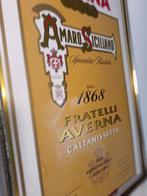 Plaque publicitaire en métal Amaro Averna - Plaque - Métal
