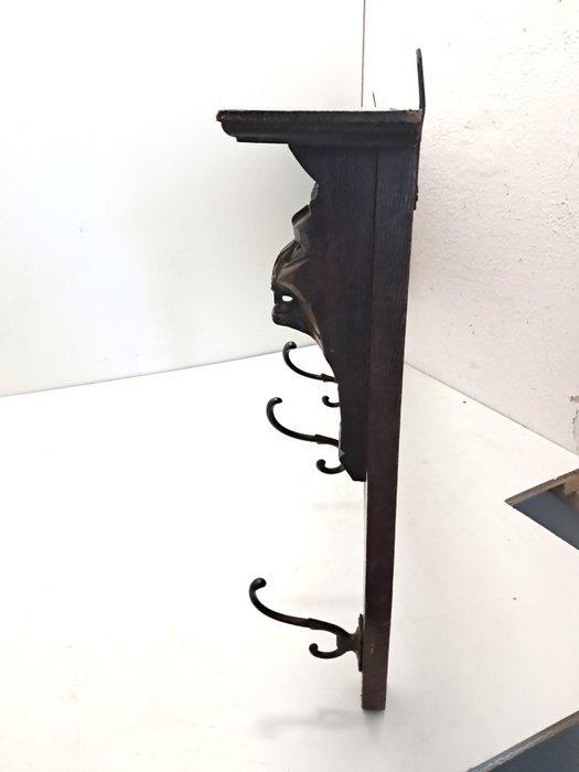 Kapstok - Eik - Amsterdamse School 97 cm, Antiquités & Art, Curiosités & Brocante