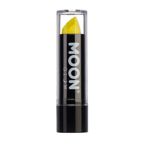 Moon Glow Neon UV Glitter Lipstick Yellow 4.2g, Hobby en Vrije tijd, Feestartikelen, Nieuw, Verzenden