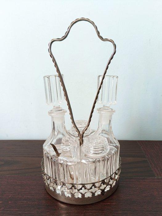 Olie-en-azijnstelletje - .833 zilver - Portugal, Antiek en Kunst, Antiek | Zilver en Goud