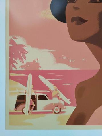 M.B - Travel Poster CEYLAN Surf Sri Lanka - Années 2010