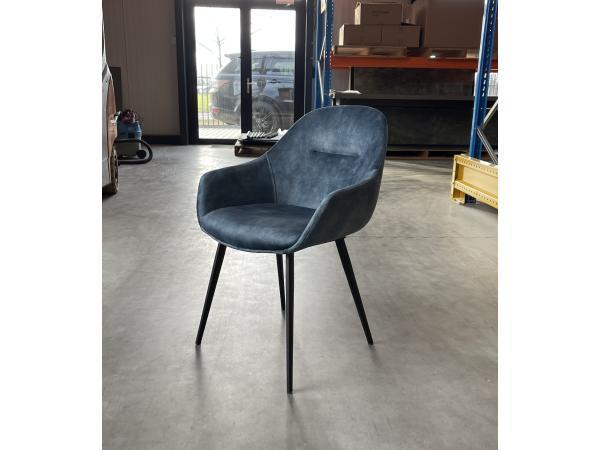 Veiling - Armstoel Kenneth (set van 6) Velvet - Velours - Bl, Huis en Inrichting, Stoelen