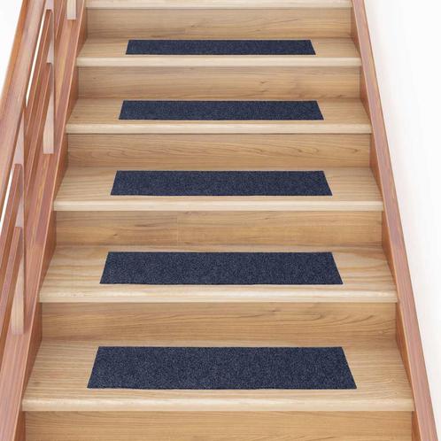 vidaXL Trapmatten zelfklevend 30 st 76x20 cm rechthoekig, Doe-het-zelf en Bouw, Ladders en Trappen, Nieuw, Verzenden
