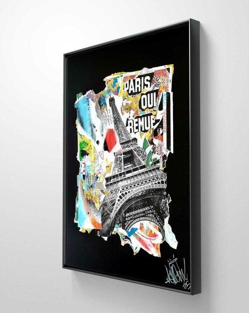 lasveguix (1986) - Fragment urban eiffel, Antiek en Kunst, Kunst | Schilderijen | Modern