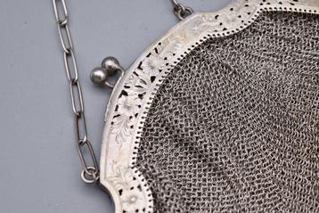 Support - Sac en maille - Argent 800, Antiquités & Art
