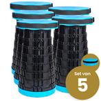 Set Van 5 Stuks ! Alora Opvouwbare Kruk Extra Strong - Blauw, Huis en Inrichting, Stoelen, Nieuw