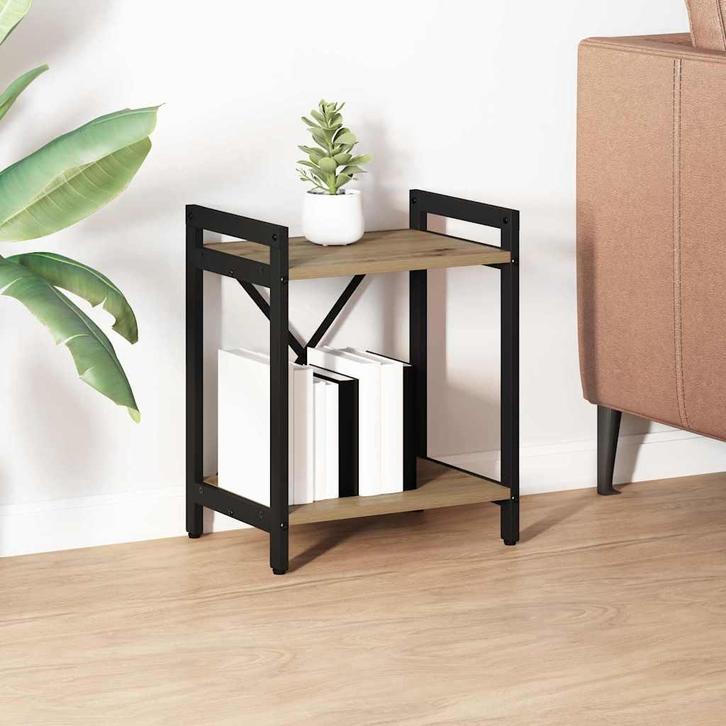 vidaXL Boekenkast artisanaal eikenkleurig 40 x 30 x 48.5 cm, Huis en Inrichting, Kasten | Boekenkasten, Nieuw, Verzenden