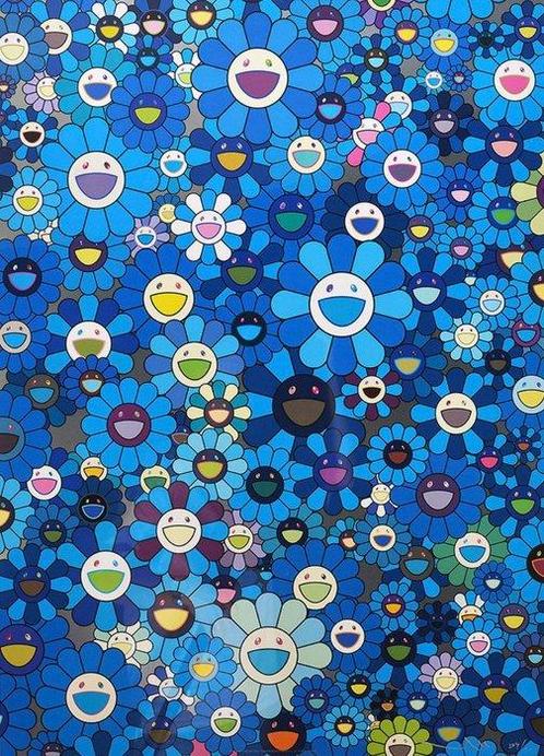 Takashi Murakami (1962) - An Homage to IKB, 1957 · No, Antiek en Kunst, Kunst | Schilderijen | Modern