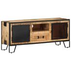 vidaXL Tv-meubel 110x31x46 cm ruw mangohout, Huis en Inrichting, Kasten |Televisiemeubels, Verzenden, Nieuw
