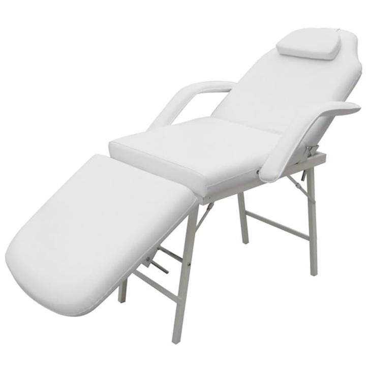 vidaXL Behandelingsstoel voor gezicht 185x78x76 cm kunstleer, Sport en Fitness, Massageproducten, Nieuw, Verzenden
