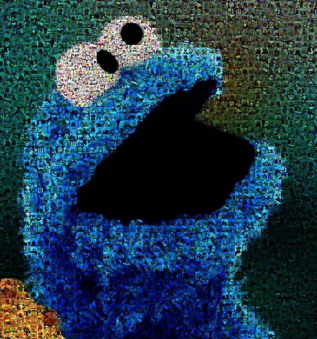 David Law (1967) - Crypto Muppets Show - Cookie Monster, Antiek en Kunst, Kunst | Designobjecten