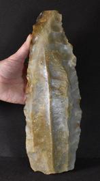 Chalcolithisch Vuursteen Enorme bladkern, 33,5 cm