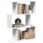 vidaXL Kamerverdeler Boekenkast 3-laags Wit 70x24x97 cm, Verzenden, Nieuw