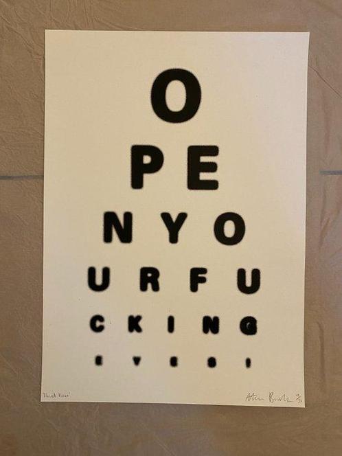 Alex Bucklee - Eye Test Blurred Vision, Antiek en Kunst, Antiek | Overige Antiek