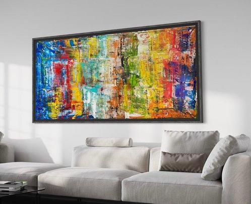 Alberto Stocco - Rainbow abstract, Antiek en Kunst, Kunst | Schilderijen | Modern
