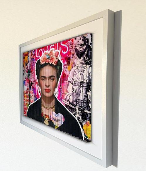 Poplea - Cinétique 3 en 1 triptique Frida (2000), Antiek en Kunst, Kunst | Schilderijen | Modern
