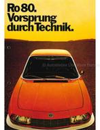1972 NSU RO 80 BROCHURE DUITS, Nieuw