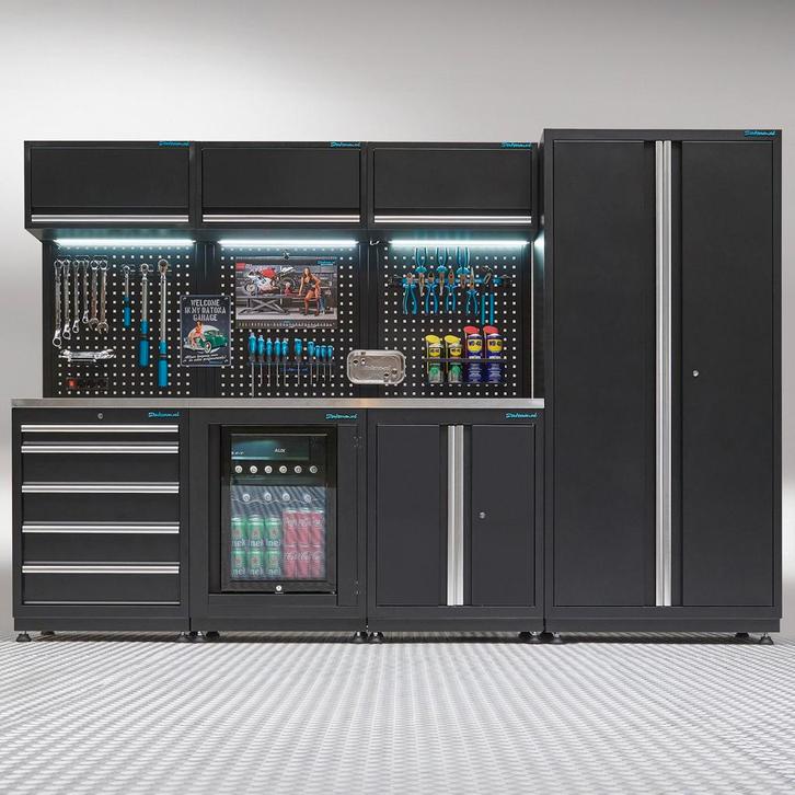 Datona Werkplaatsinrichting PREMIUM RVS werkblad met, Bricolage & Construction, Établis, Enlèvement ou Envoi