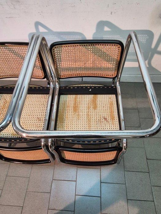 Gavina - Marcel Breuer - Stoel (4) - Cesca chair - Staal,, Antiek en Kunst, Kunst | Designobjecten