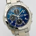 Seiko - Chronograph Blue Dial 50m. - Zonder Minimumprijs -