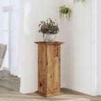vidaXL Plantenstandaard 33x33x80 cm bewerkt hout oud, Tuin en Terras, Verzenden, Nieuw