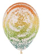 Ballonnen Graffiti Rainbow Crystal Clear 30cm 25st, Hobby en Vrije tijd, Verzenden, Nieuw