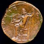 Romeinse Rijk. Marcus Aurelius (AD 161-180). Sestertius Rome, Postzegels en Munten