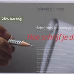 Hoe schrijf je dat? 9789058715210 Jolanda Bouman, Boeken, Verzenden, Zo goed als nieuw, Jolanda Bouman